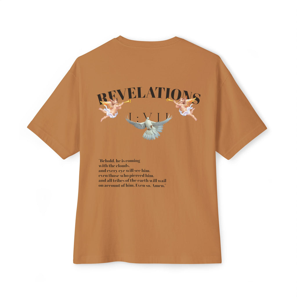 100% Cotton SAVEDBYSALVATION Unisex Oversized Boxy Tee with Inspirational Text, Casual T-Shirt, Graphic Tee, Comfortable Urban Wear,