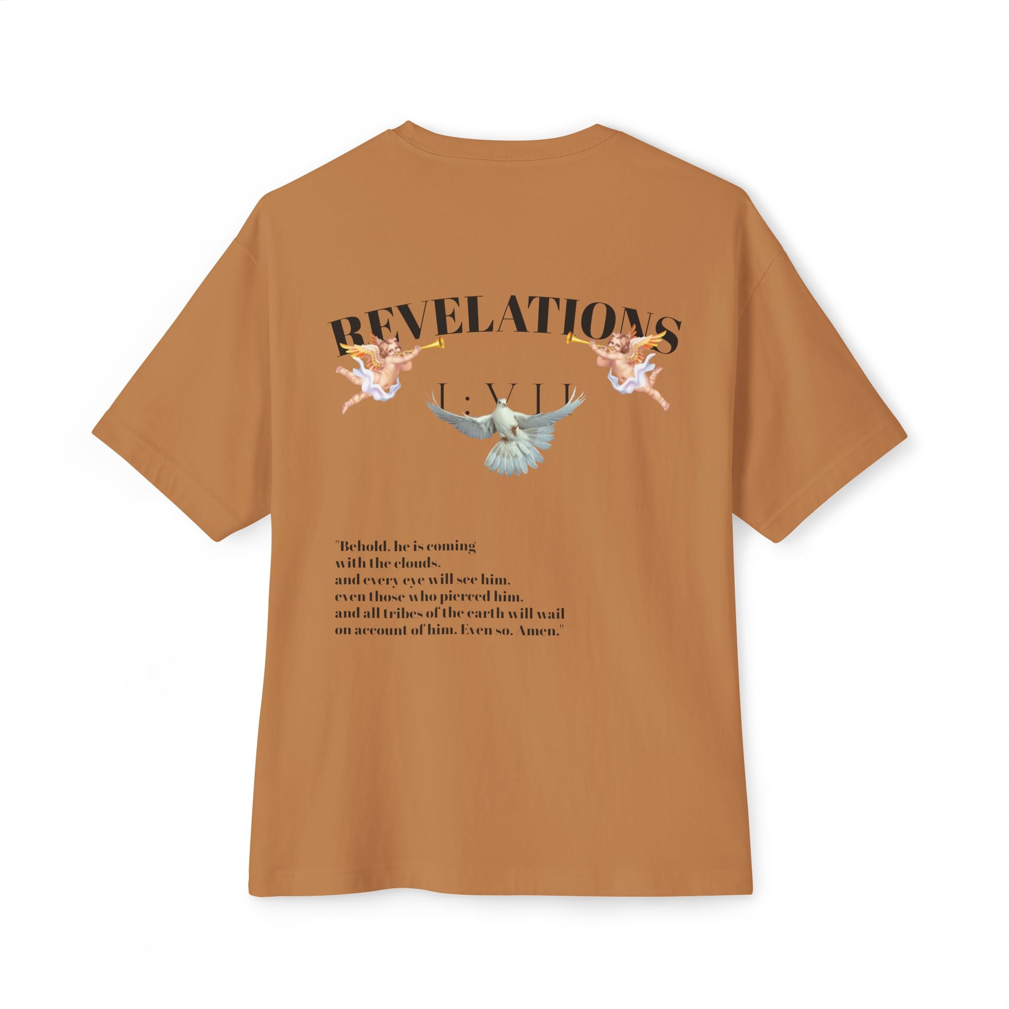 100% Cotton SAVEDBYSALVATION Unisex Oversized Boxy Tee with Inspirational Text, Casual T-Shirt, Graphic Tee, Comfortable Urban Wear,