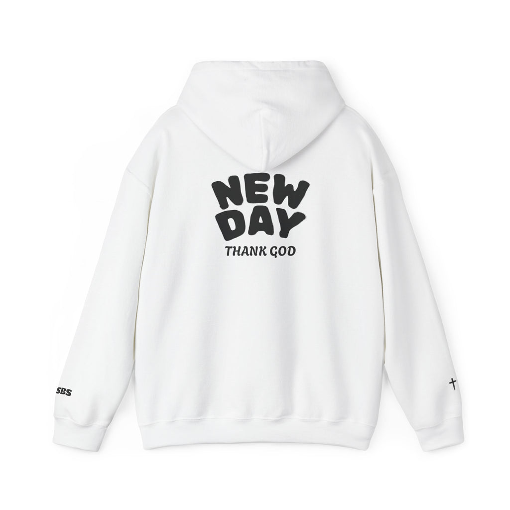 Inspirational Hooded Sweatshirt - Saved by Salvation - New Day Thank God - Unisex Pullover for Everyday Comfort, Motivational Gift, [...]