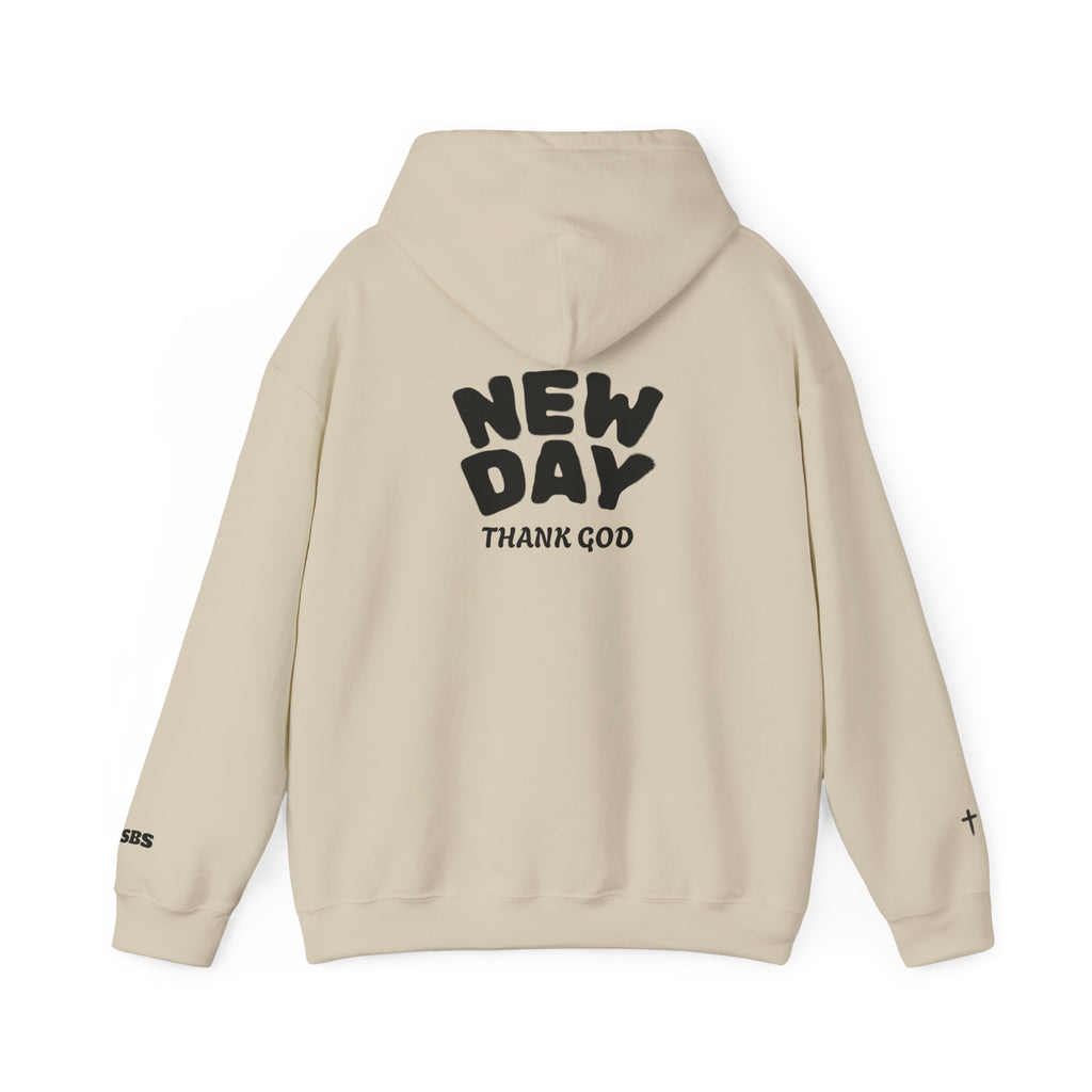 Inspirational Hooded Sweatshirt - Saved by Salvation - New Day Thank God - Unisex Pullover for Everyday Comfort, Motivational Gift, [...]