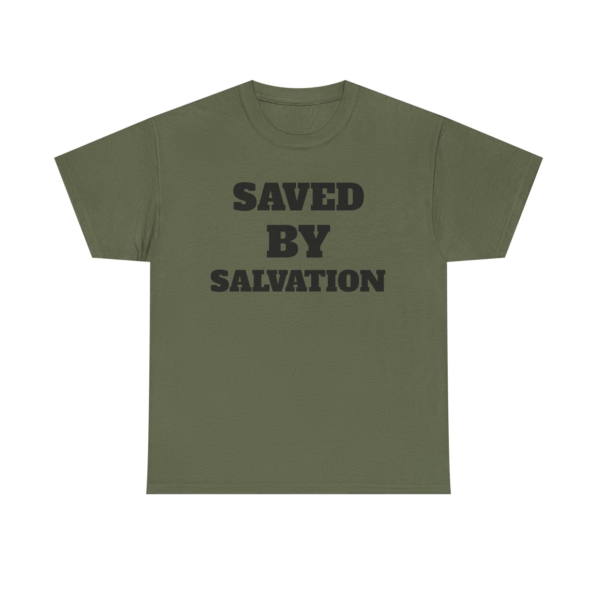 Christian Faith T-Shirt, Saved by Salvation Tee, Unashamed Christian Apparel