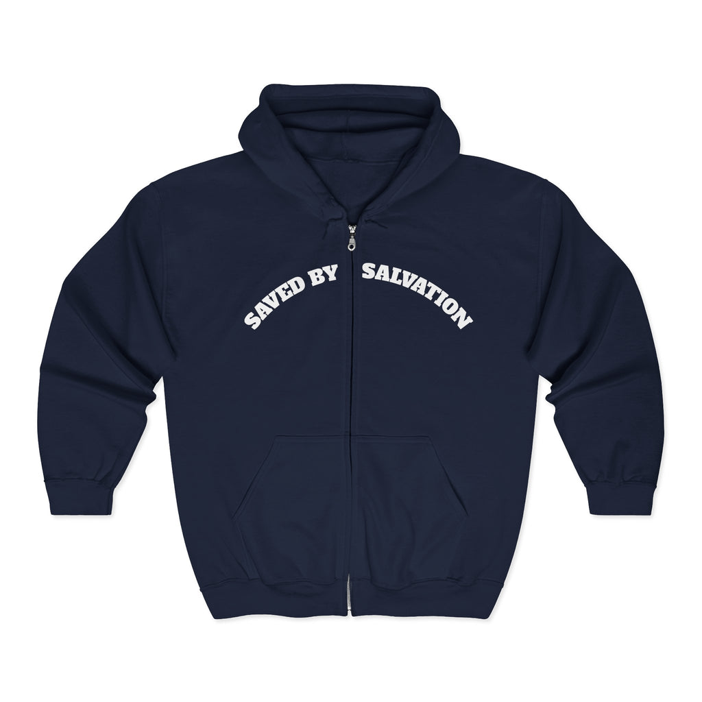 Saved by Salvation Unisex Hooded Sweatshirt, Inspirational Hoodie, Faith-Based Apparel