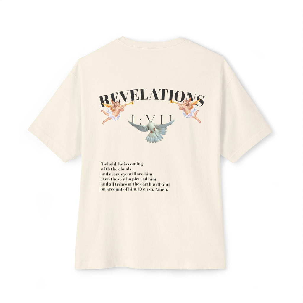 100% Cotton SAVEDBYSALVATION Unisex Oversized Boxy Tee with Inspirational Text, Casual T-Shirt, Graphic Tee, Comfortable Urban Wear,