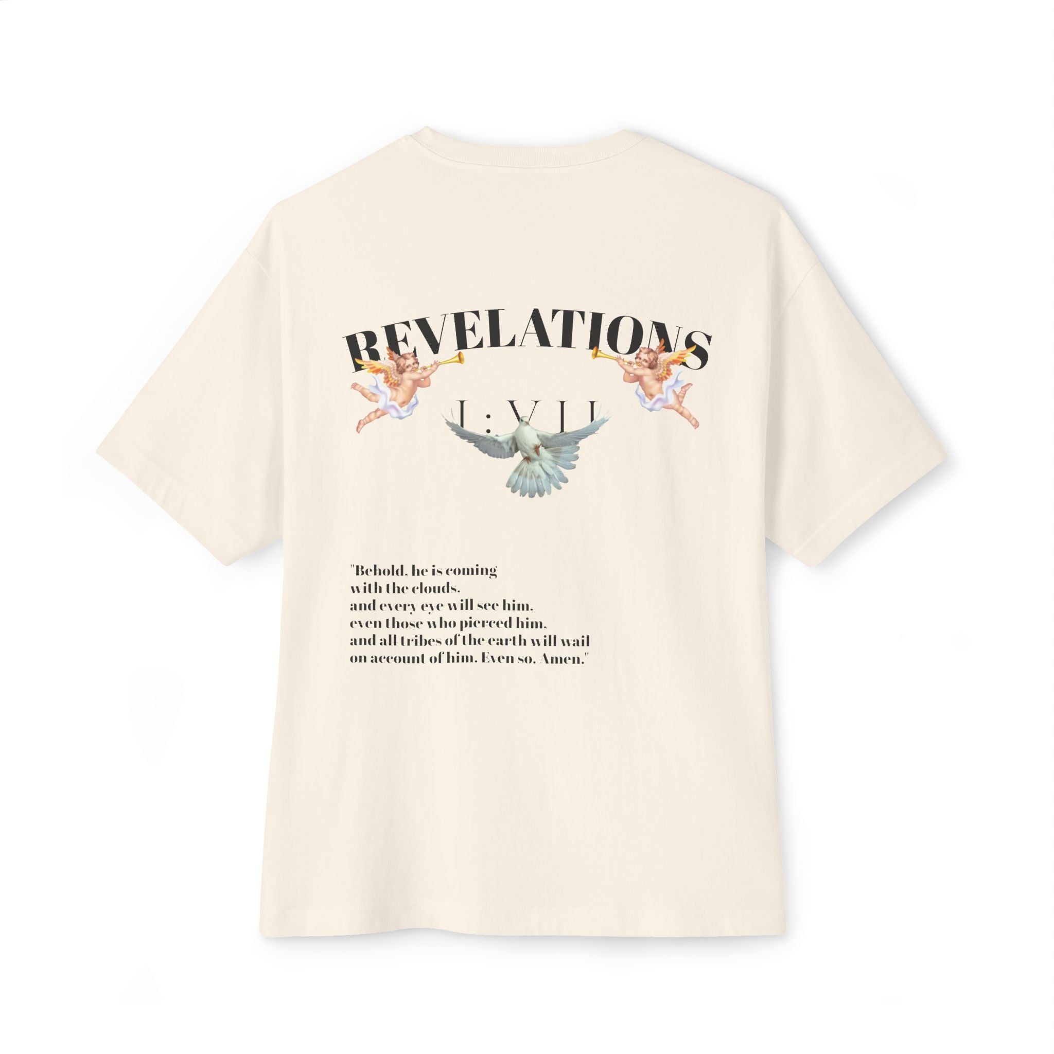 100% Cotton SAVEDBYSALVATION Unisex Oversized Boxy Tee with Inspirational Text, Casual T-Shirt, Graphic Tee, Comfortable Urban Wear,