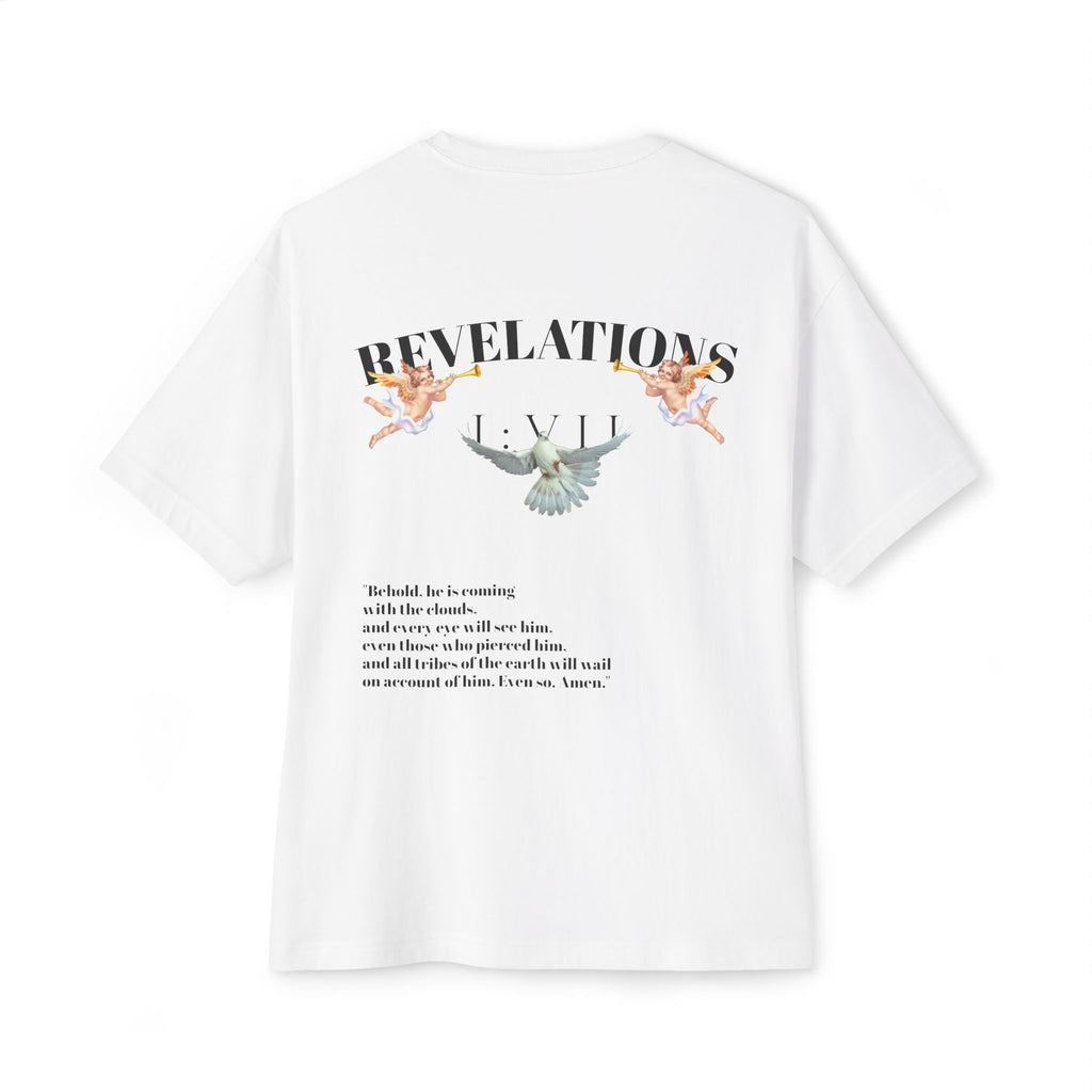 100% Cotton SAVEDBYSALVATION Unisex Oversized Boxy Tee with Inspirational Text, Casual T-Shirt, Graphic Tee, Comfortable Urban Wear,